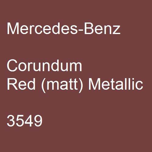Mercedes-Benz, Corundum Red (matt) Metallic, 3549.